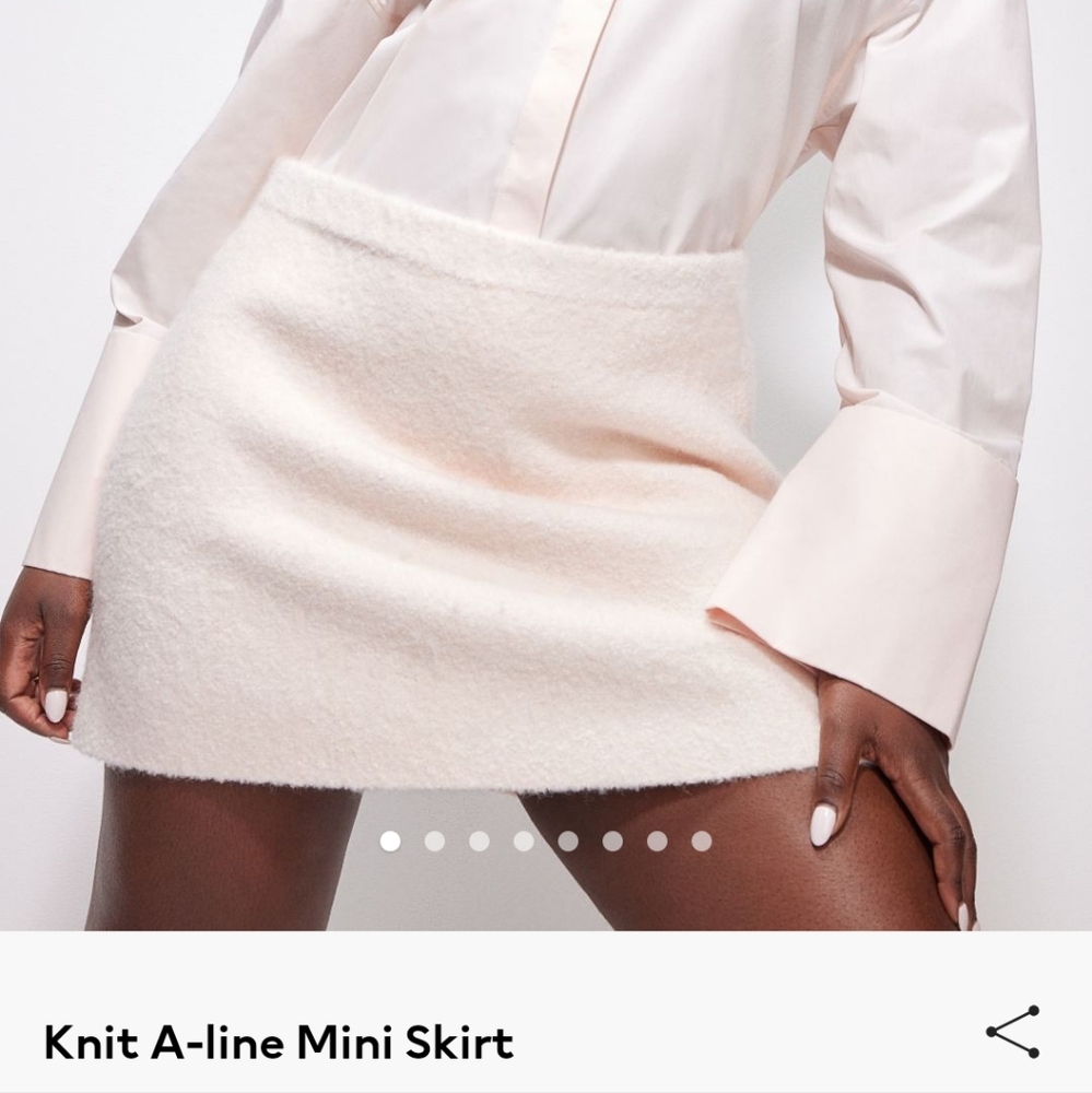 H&M A-Line Knit Mini Skirt (M)